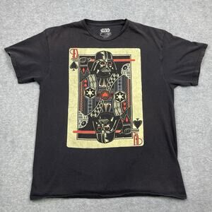 Star Wars Darth Vader Spades Playing Card T-Shirt By Fifth Sun Men's Size L
